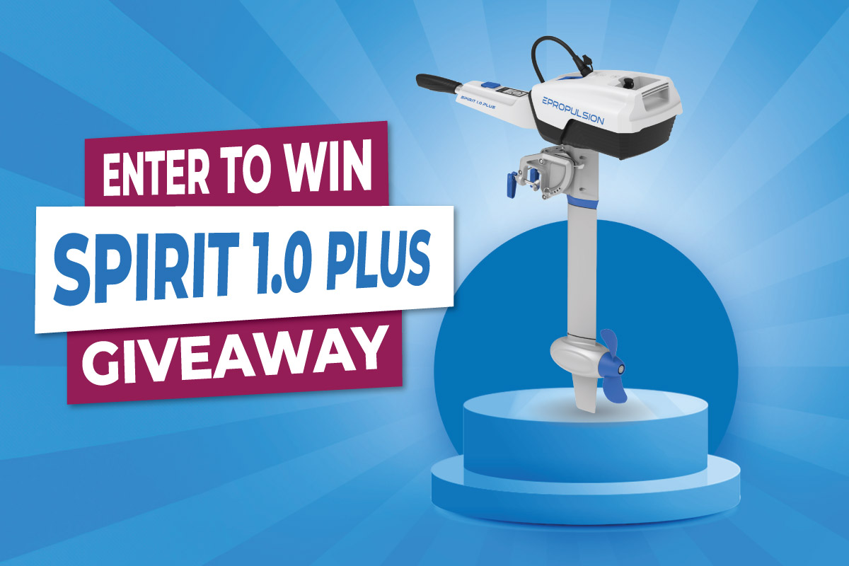 Win an ePropulsion Spirit 1.0 electric outboard!